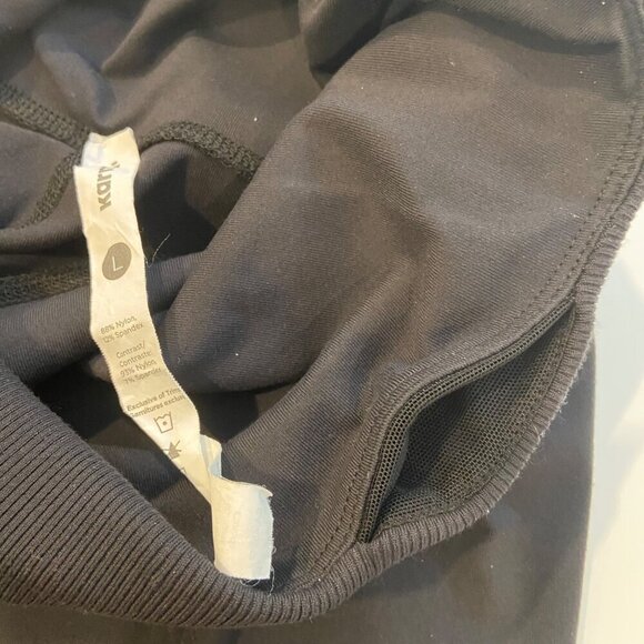 Karma Athletics Black Pedal Pusher Pants Legging Capris Belly Control Large - Picture 7 of 9